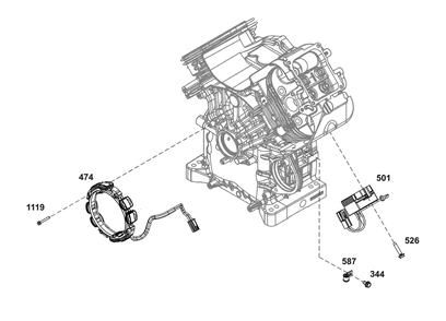 Part Location Diagram of 846882 Briggs and Stratton Alternator